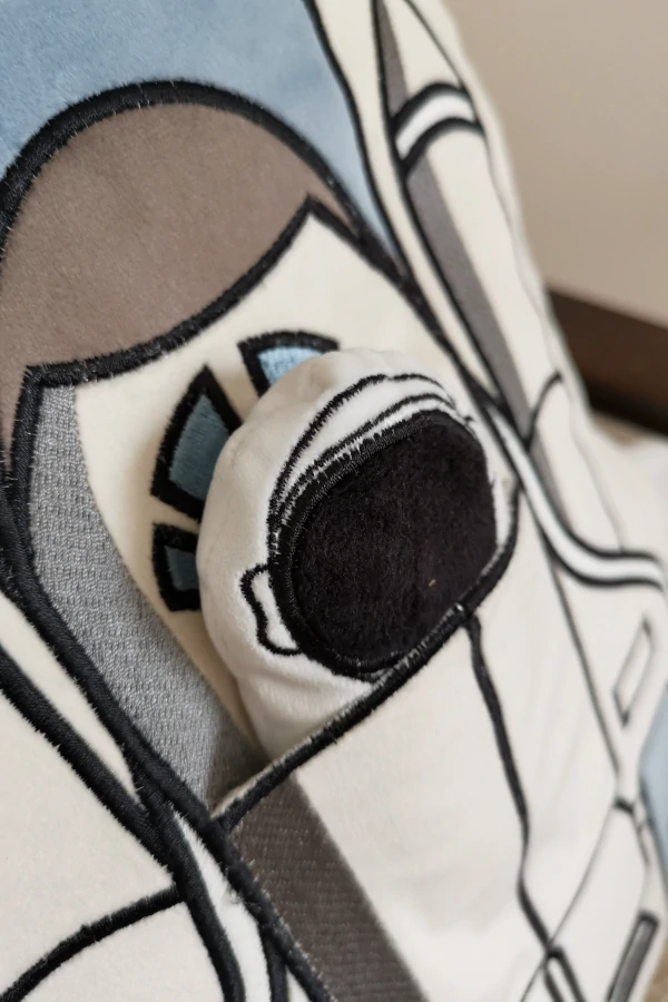 Poduszka z velvetu – Rakieta